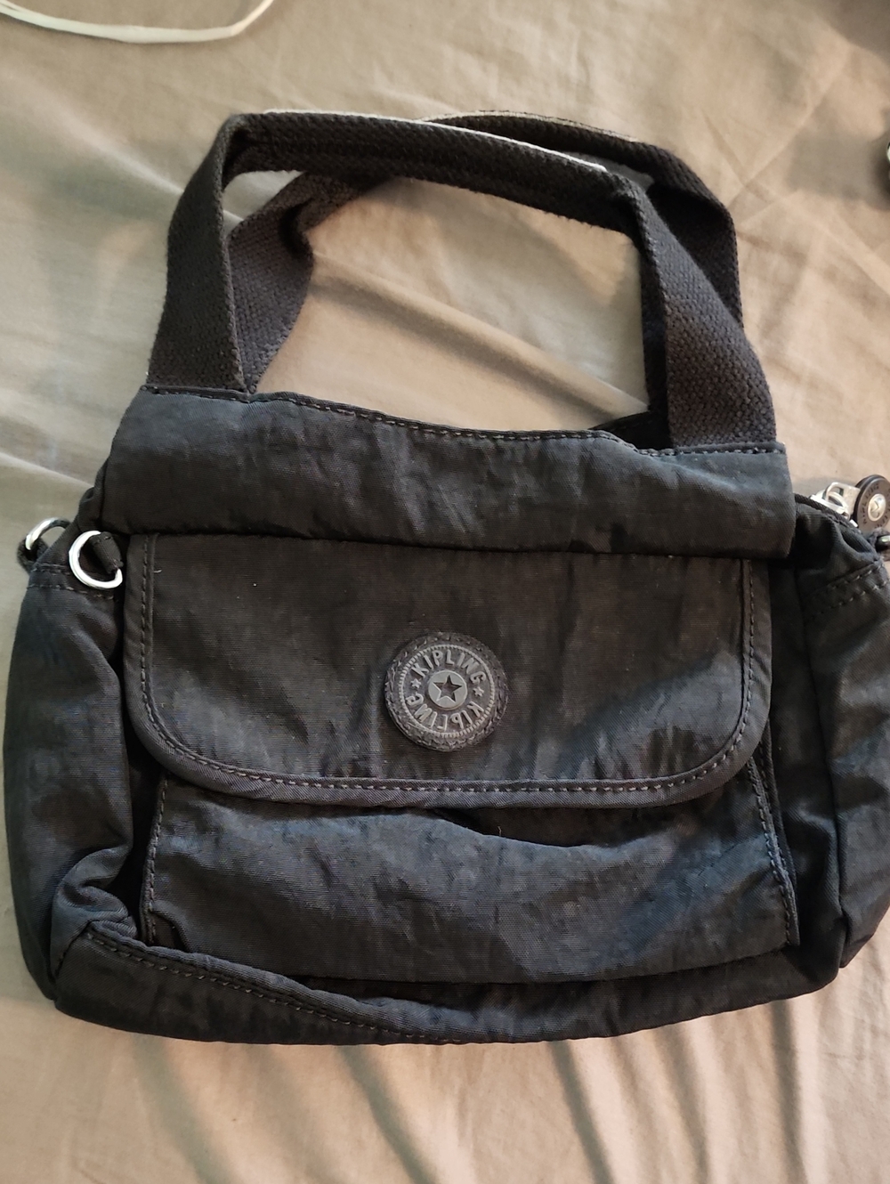 Kipling Black Small Shoulder Bag - Casual Everyday Tote